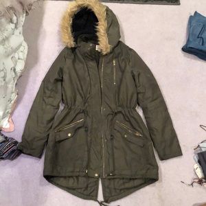 Forest green winter jacket